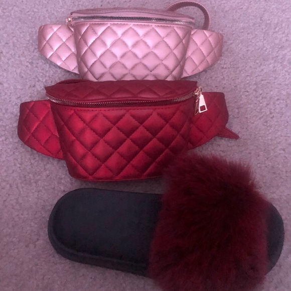 Furry slides,colorful & solid bags. - Picture 15 of 16
